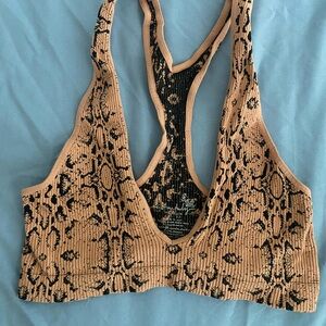 free people tiger print sports bra bralette